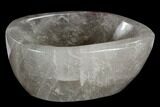 Polished Smoky Quartz Bowl - Madagascar #120196-2